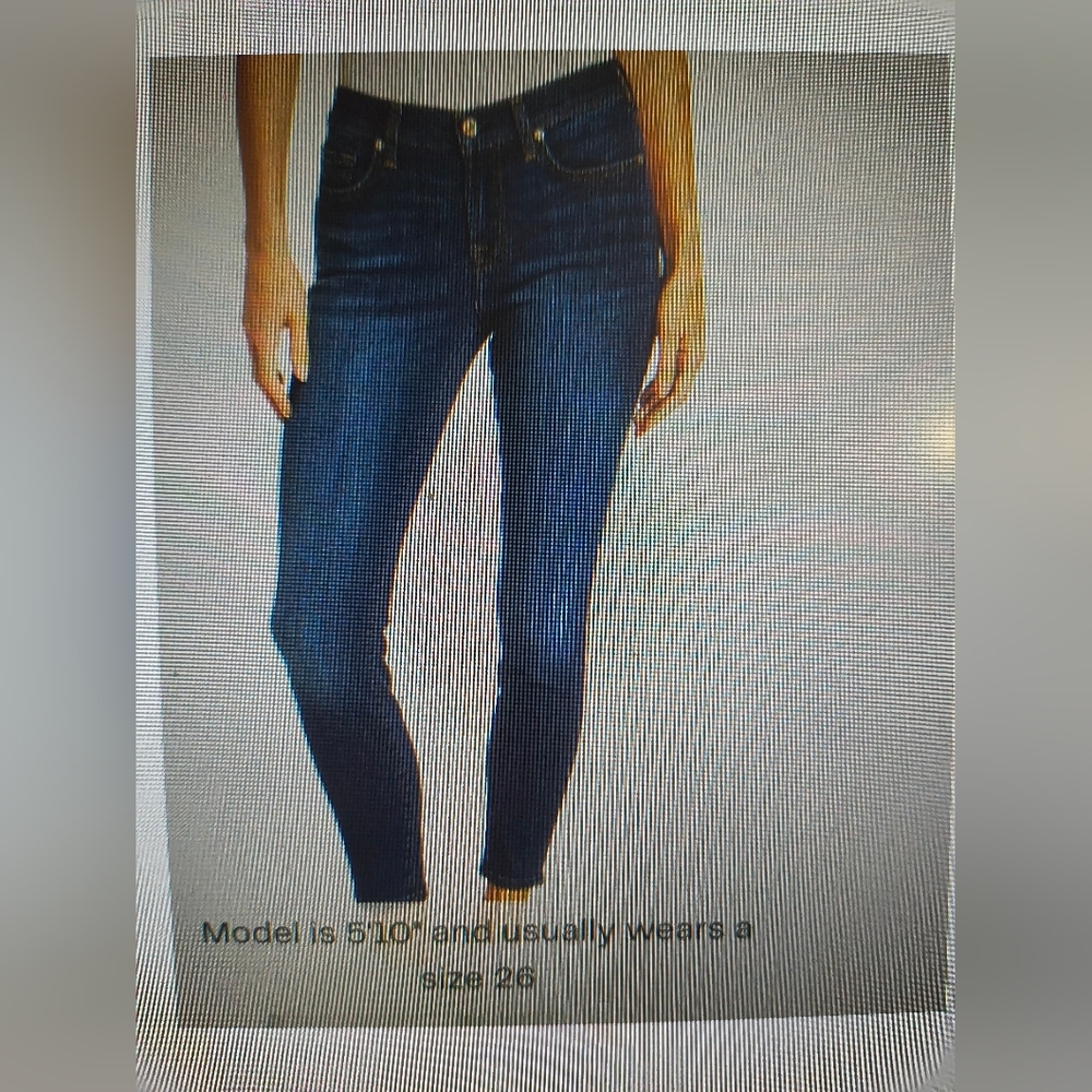7 ForAll Mankind Whenever Ankle Jeans Ez 24 Emerald Blue. 🆕